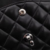 Chanel Classic Timeless Double Flap Bag in Medium Größe aus schwarzem Lammleder Material mit silberner Hardware