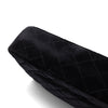 Chanel Classic Timeless Double Flap Bag in Medium Größe aus schwarzem Samt Material mit schwarzer Hardware aus der limitierten All Black Linie