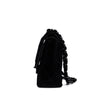 Chanel Classic Timeless Double Flap Bag in Medium Größe aus schwarzem Samt Material mit schwarzer Hardware aus der limitierten All Black Linie