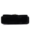 Chanel Classic Medium Double Flap Samt Schwarz 24k GHW