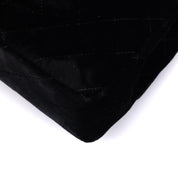 Chanel Classic Medium Double Flap Samt Schwarz 24k GHW