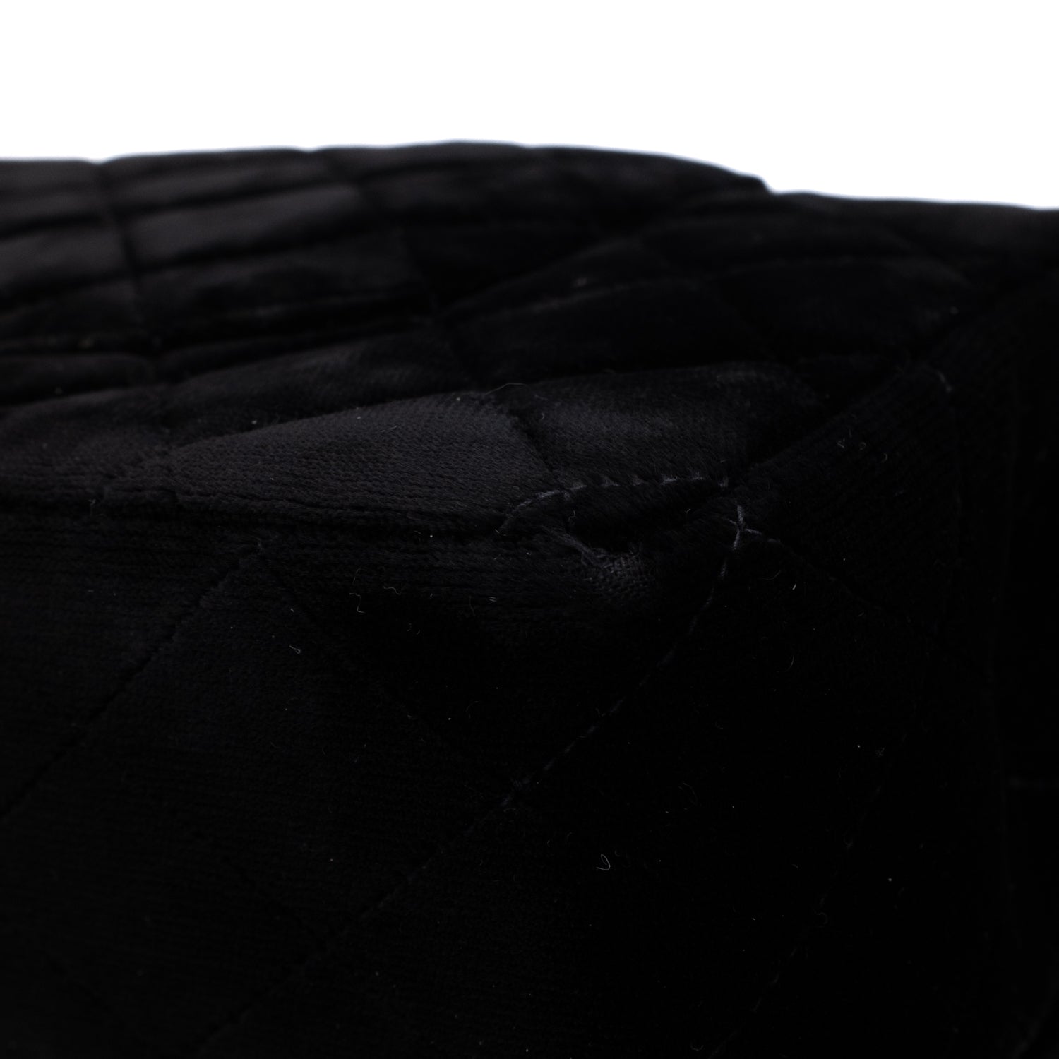 Chanel Classic Medium Double Flap Samt Schwarz 24k GHW