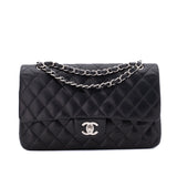 Chanel Classic Double Flap Medium Lammleder Schwarz PHW
