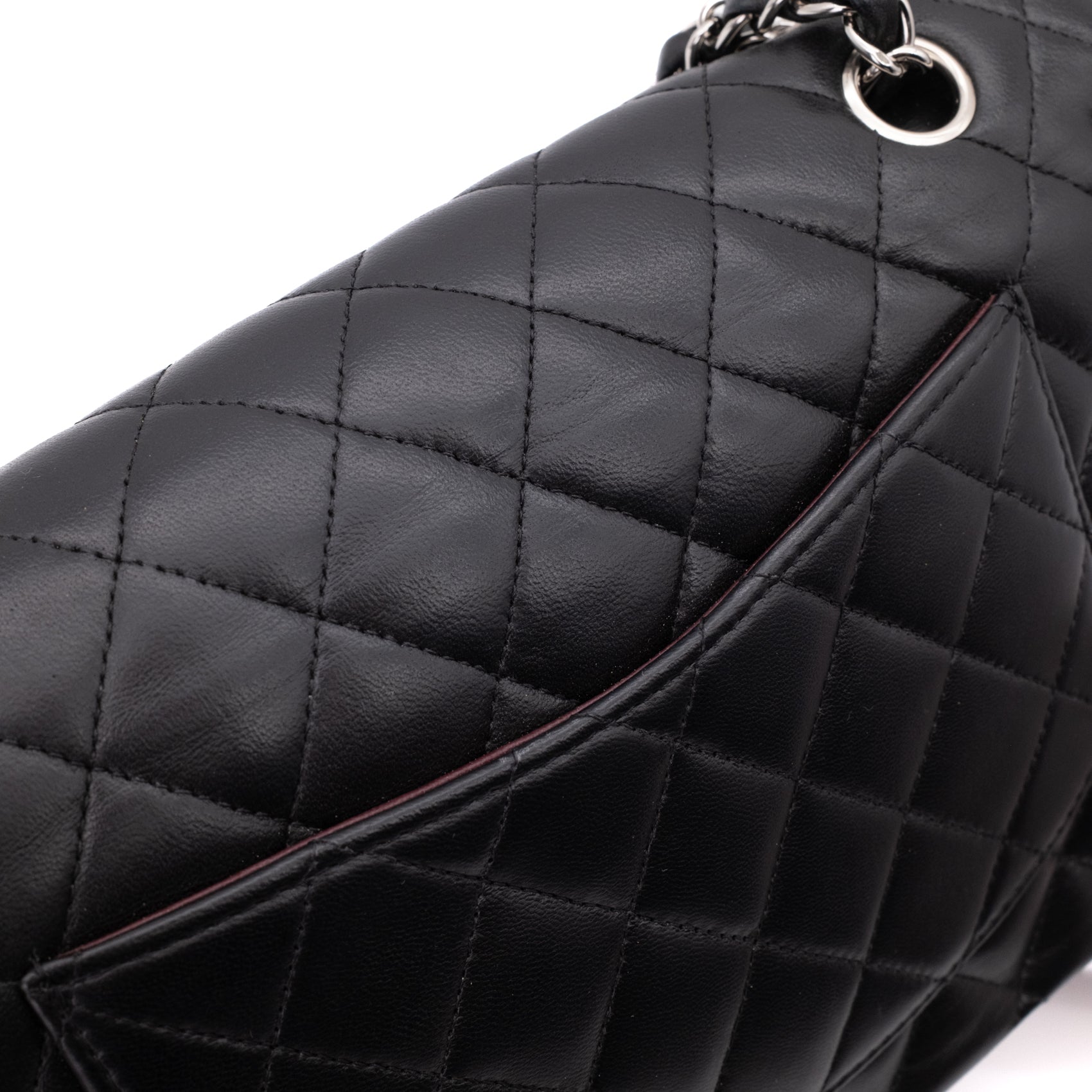 Chanel Classic Double Flap Medium Lammleder Schwarz PHW