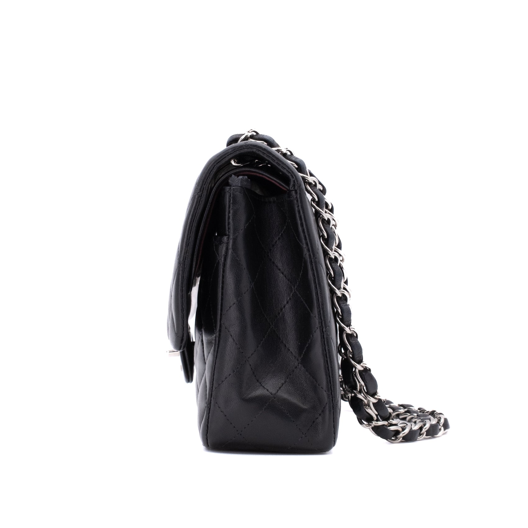 Chanel Classic Double Flap Medium Lammleder Schwarz PHW