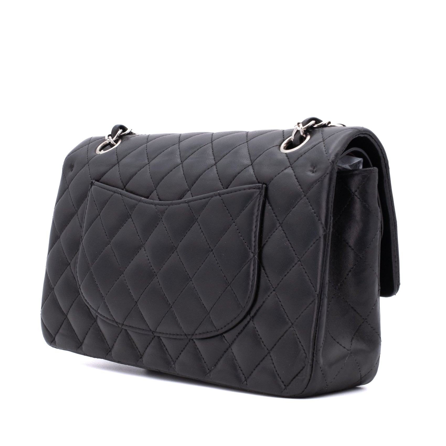 Chanel Classic Double Flap Medium Lammleder Schwarz PHW