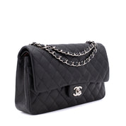 Chanel Classic Double Flap Medium Lammleder Schwarz PHW
