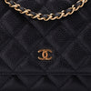 Chanel Wallet on Chain WOC Caviar Leder Schwarz GHW