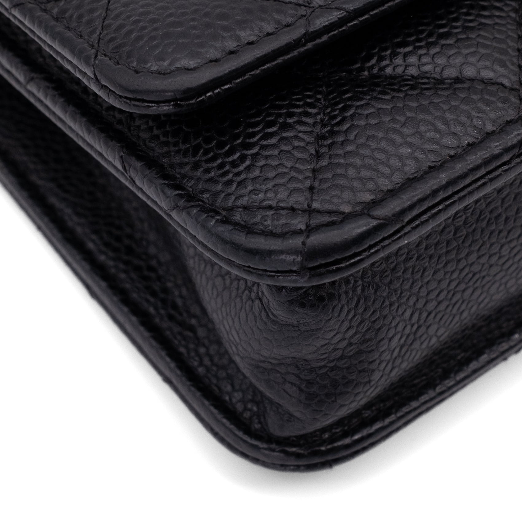 Chanel Wallet on Chain WOC Caviar Leder Schwarz GHW