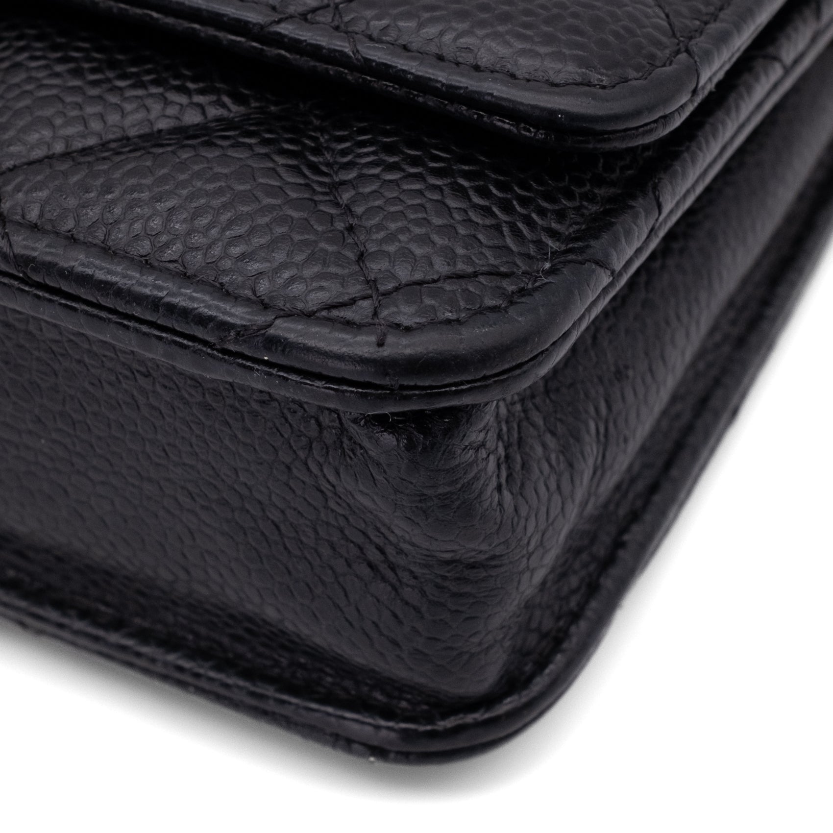 Chanel Wallet on Chain WOC Caviar Leder Schwarz GHW