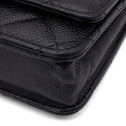 Chanel Wallet on Chain WOC Caviar Leder Schwarz GHW