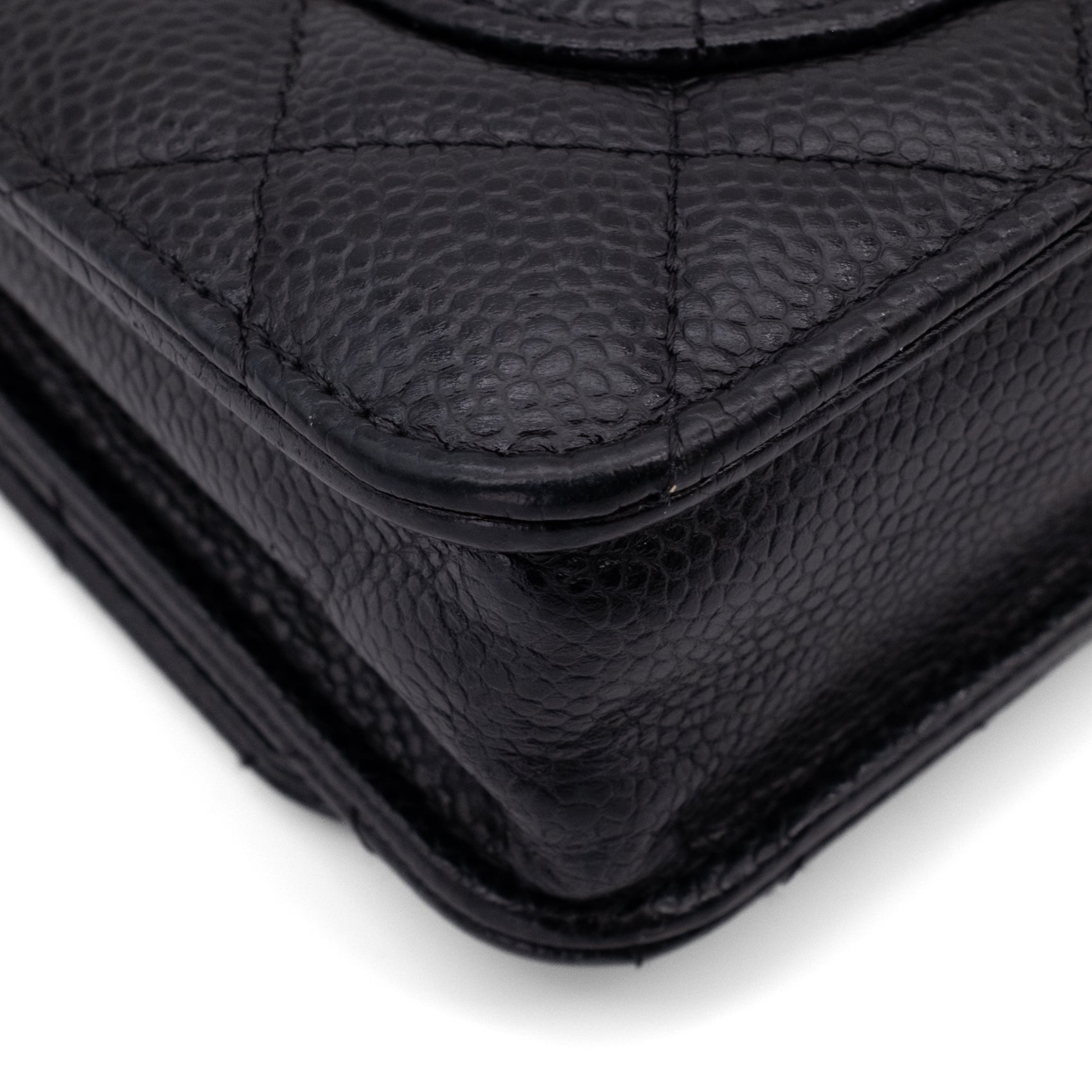 Chanel Wallet on Chain WOC Caviar Leder Schwarz GHW
