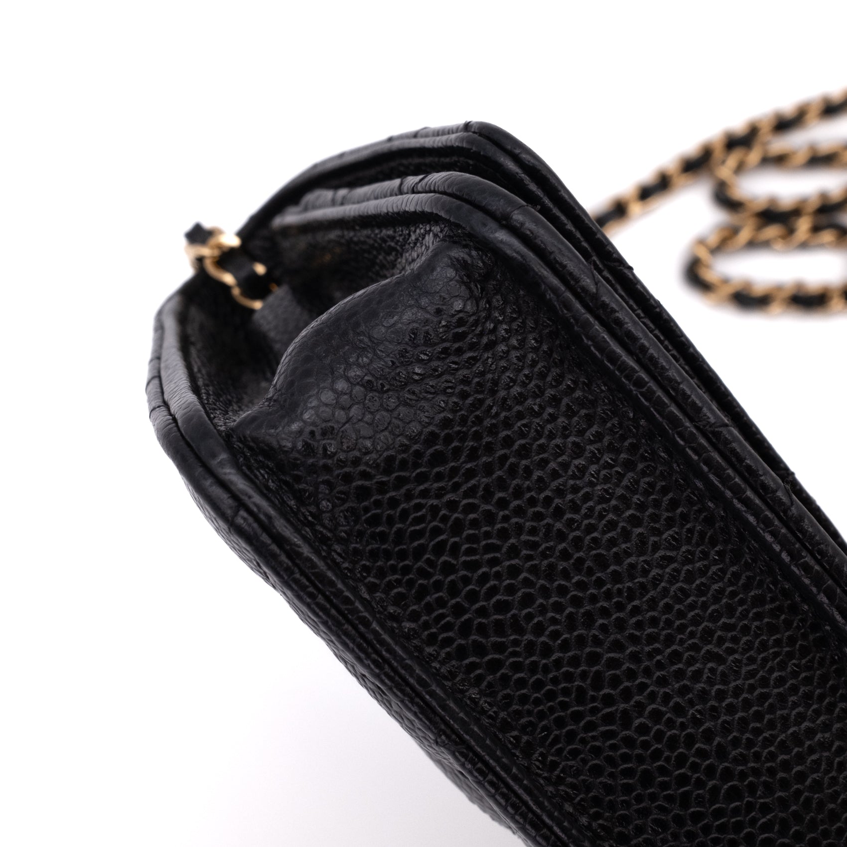 Chanel Wallet on Chain WOC Caviar Leder Schwarz GHW