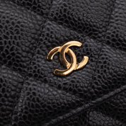 Chanel Wallet on Chain WOC Caviar Leder Schwarz GHW
