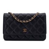 Chanel Wallet on Chain WOC Caviar Leder Schwarz GHW