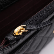 Chanel Wallet on Chain WOC Caviar Leder Schwarz GHW