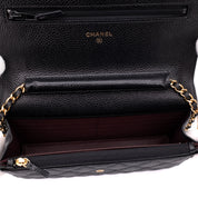 Chanel Wallet on Chain WOC Caviar Leder Schwarz GHW
