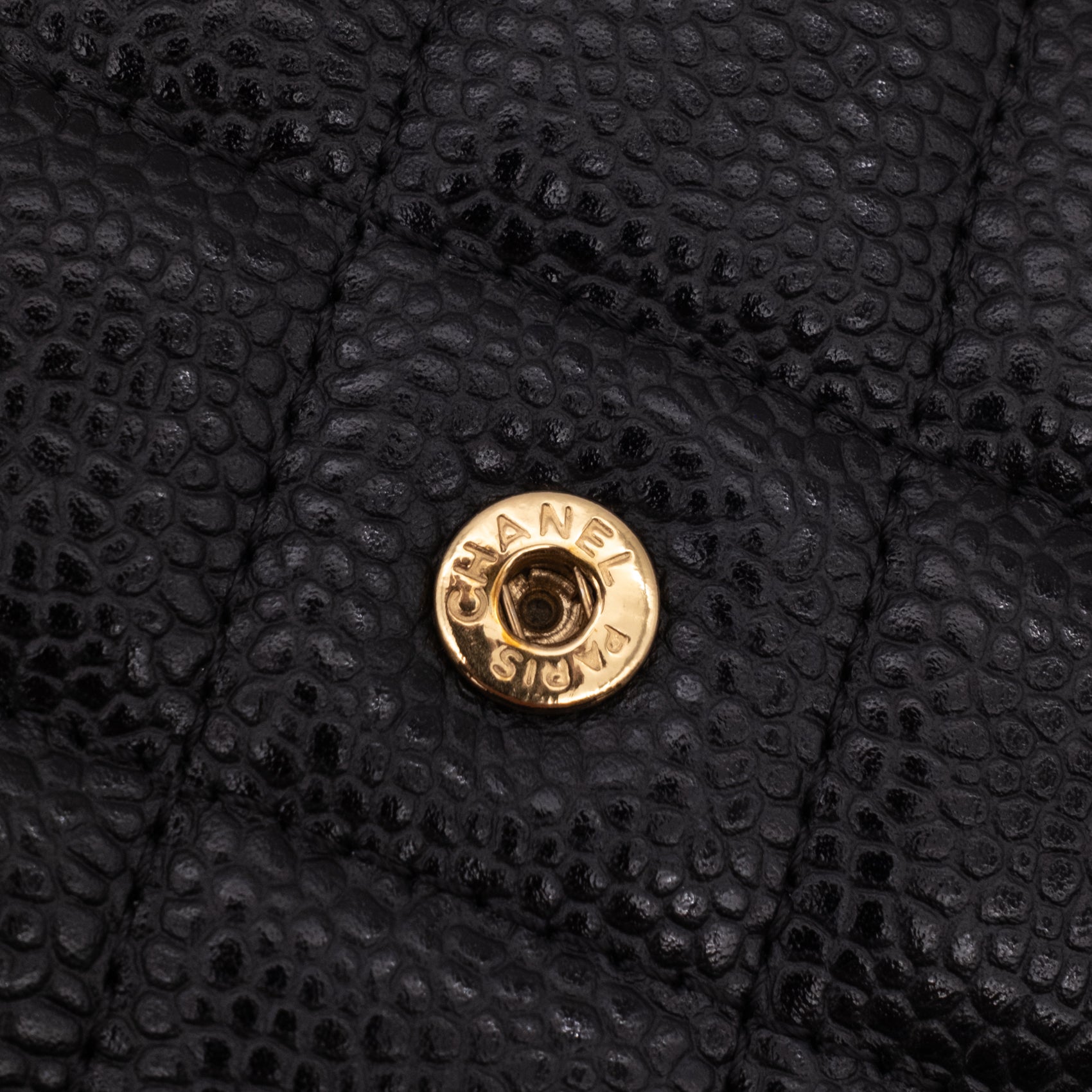 Chanel Wallet on Chain WOC Caviar Leder Schwarz GHW