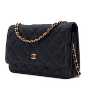 Chanel Wallet on Chain WOC Caviar Leder Schwarz GHW
