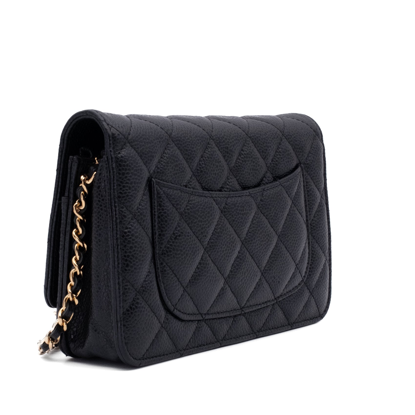 Chanel Wallet on Chain WOC Caviar Leder Schwarz GHW