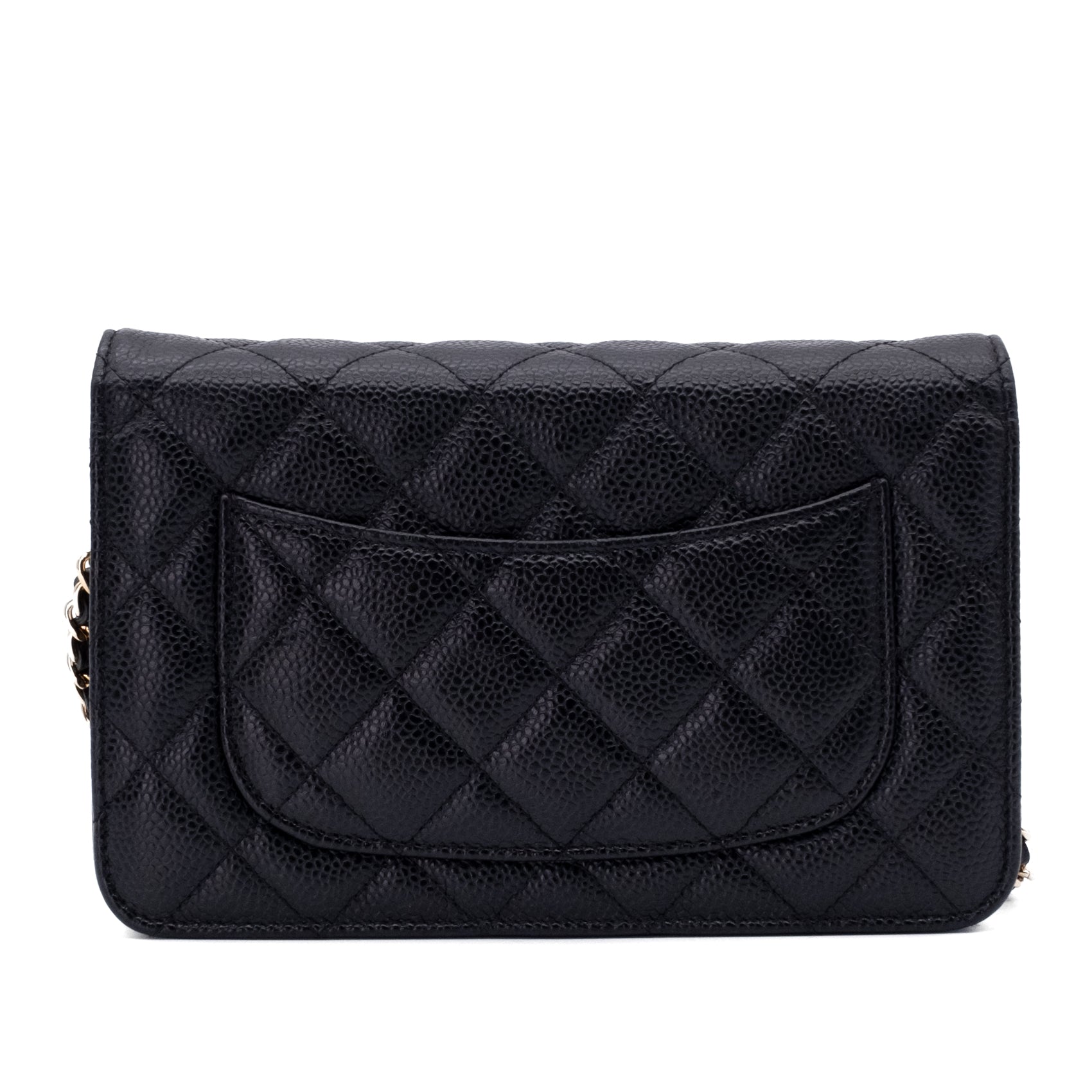 Chanel Wallet on Chain WOC Caviar Leder Schwarz GHW