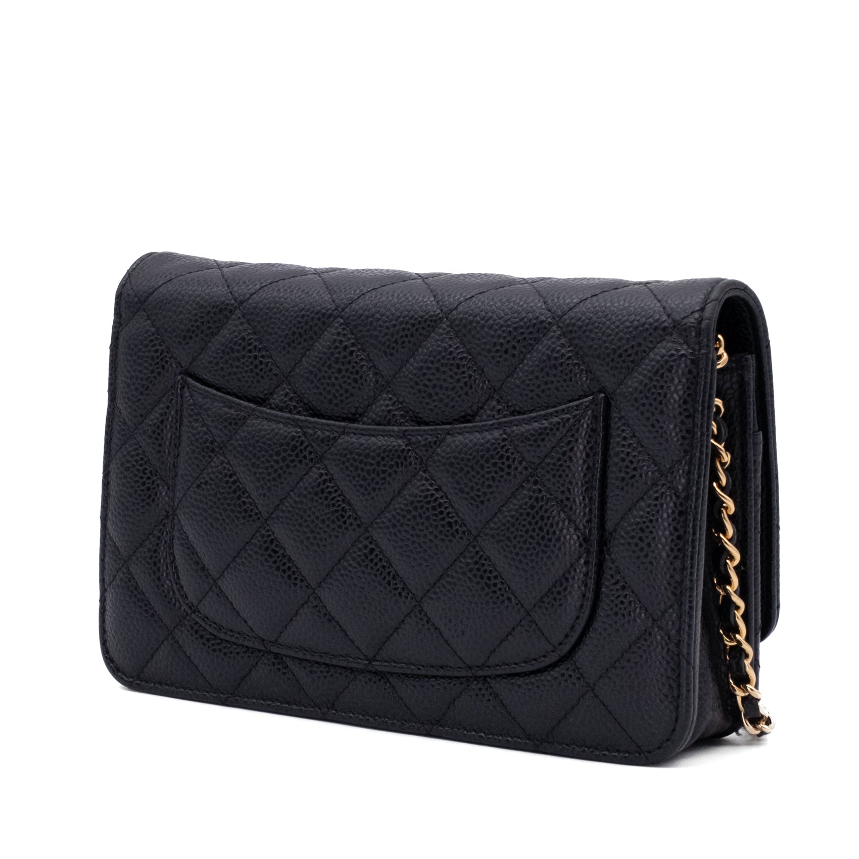 Chanel Wallet on Chain WOC Caviar Leder Schwarz GHW