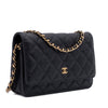 Chanel Wallet on Chain WOC Caviar Leder Schwarz GHW