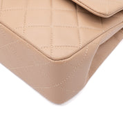 Chanel Classic Double Flag Bag Small Beige Lammleder 24k GHW