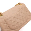Chanel Classic Double Flag Bag Small Beige Lammleder 24k GHW