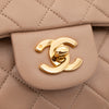 Chanel Classic Double Flag Bag Small Beige Lammleder 24k GHW