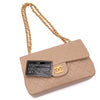 Chanel Classic Double Flag Bag Small Beige Lammleder 24k GHW