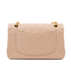 Chanel Classic Double Flag Bag Small Beige Lammleder 24k GHW