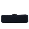 Chanel Classic Double Flap Bag Medium Satin Dunkelblau 24k GHW