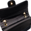 Chanel Classic Double Flap Bag Medium Satin Dunkelblau 24k GHW
