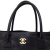 Chanel Executive Cerf Medium Kalbsleder Schwarz 24k GHW
