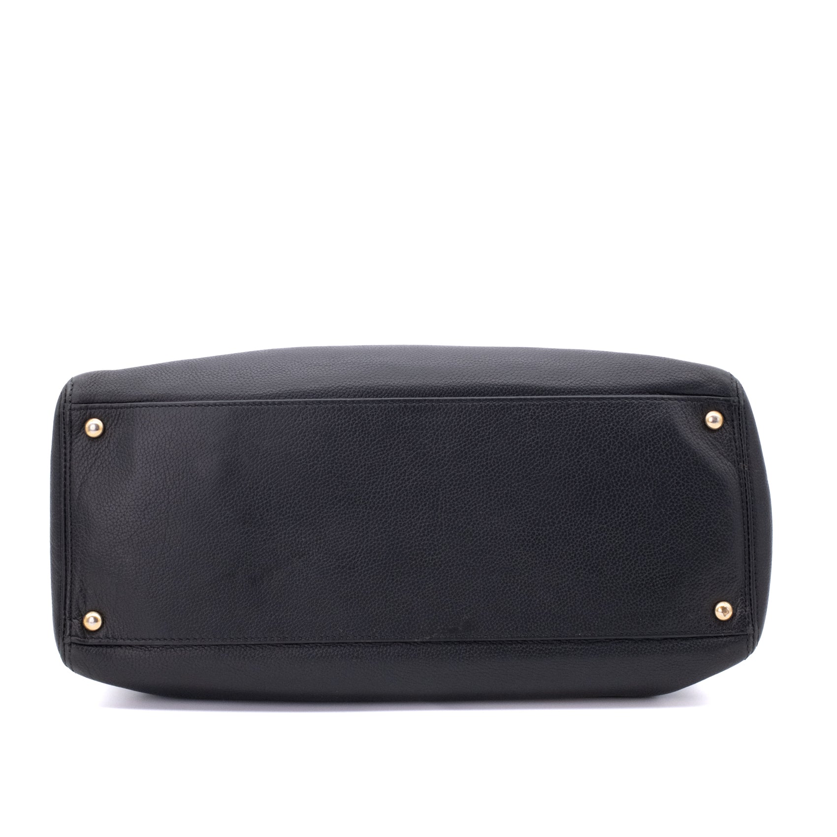 Chanel Executive Cerf Medium Kalbsleder Schwarz 24k GHW
