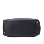 Chanel Executive Cerf Medium Kalbsleder Schwarz 24k GHW