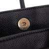 Chanel Executive Cerf Medium Kalbsleder Schwarz 24k GHW