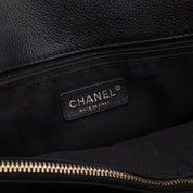 Chanel Executive Cerf Medium Kalbsleder Schwarz 24k GHW