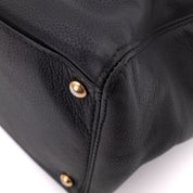 Chanel Executive Cerf Medium Kalbsleder Schwarz 24k GHW