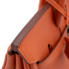 Hermès Birkin 25 in Mango Orange aus Epsom Leder mit silberfarbener Hardware im Retourne Stil