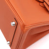 Hermès Birkin 25 in Mango Orange aus Epsom Leder mit silberfarbener Hardware im Retourne Stil
