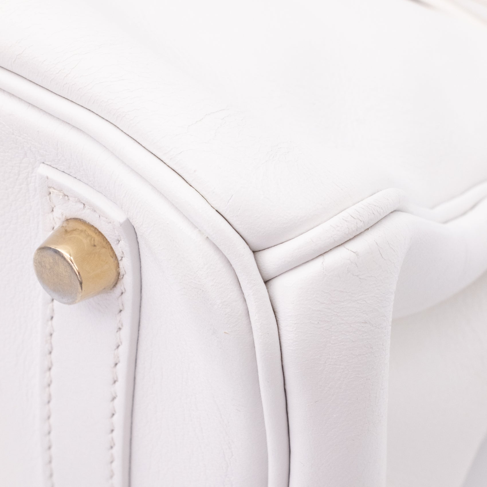 Hermès Birkin 30 Swift Leder Blanc Retourne GHW