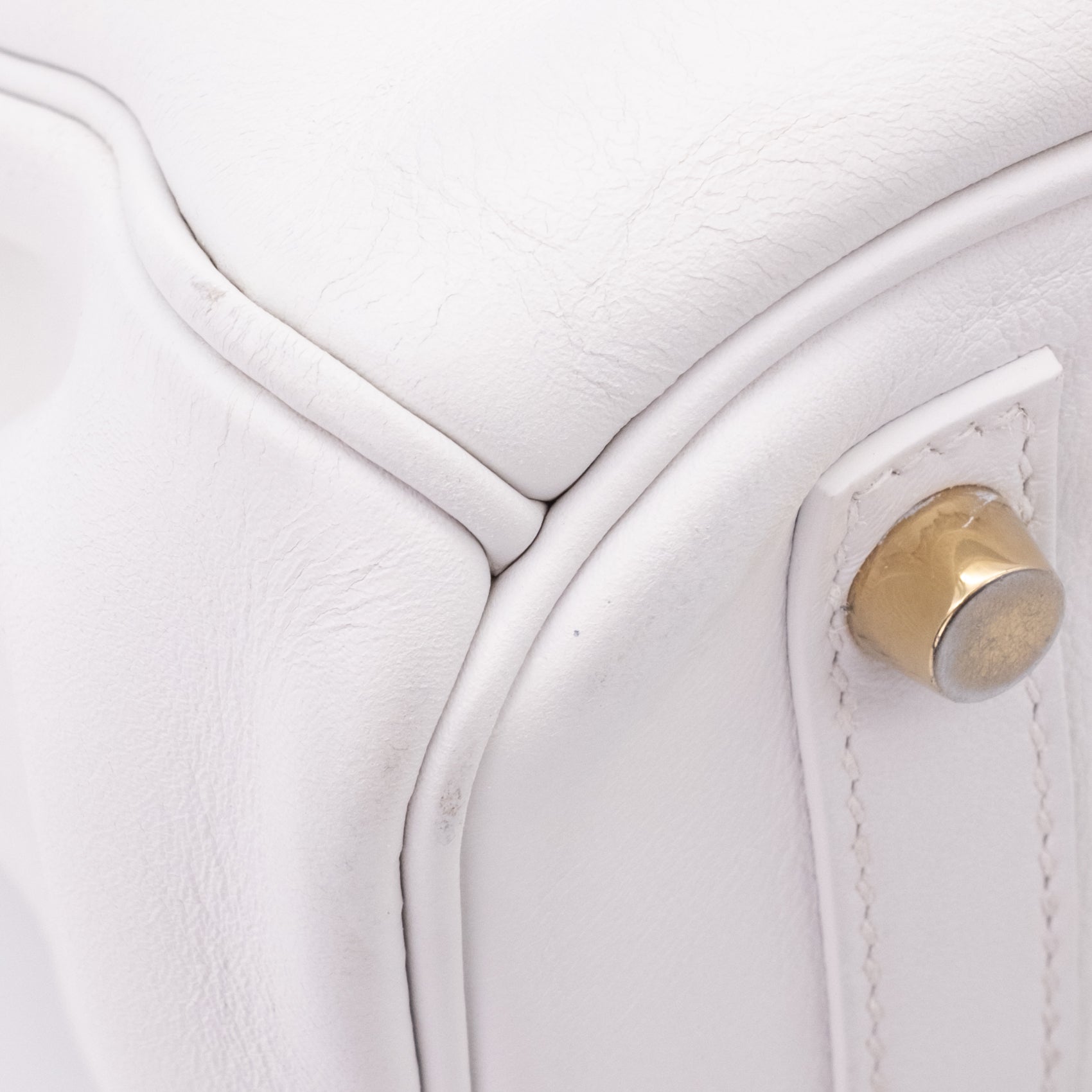 Hermès Birkin 30 Swift Leder Blanc Retourne GHW