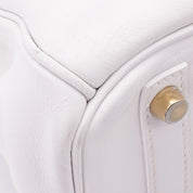 Hermès Birkin 30 Swift Leder Blanc Retourne GHW