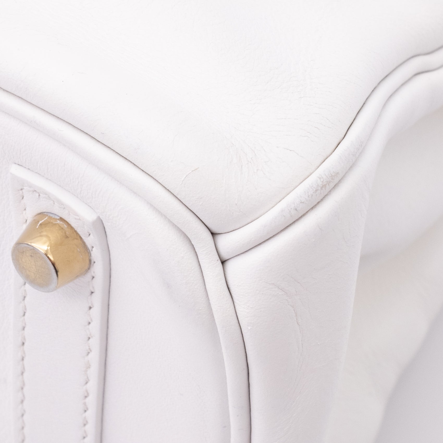 Hermès Birkin 30 Swift Leder Blanc Retourne GHW