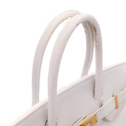 Hermès Birkin 30 Swift Leder Blanc Retourne GHW