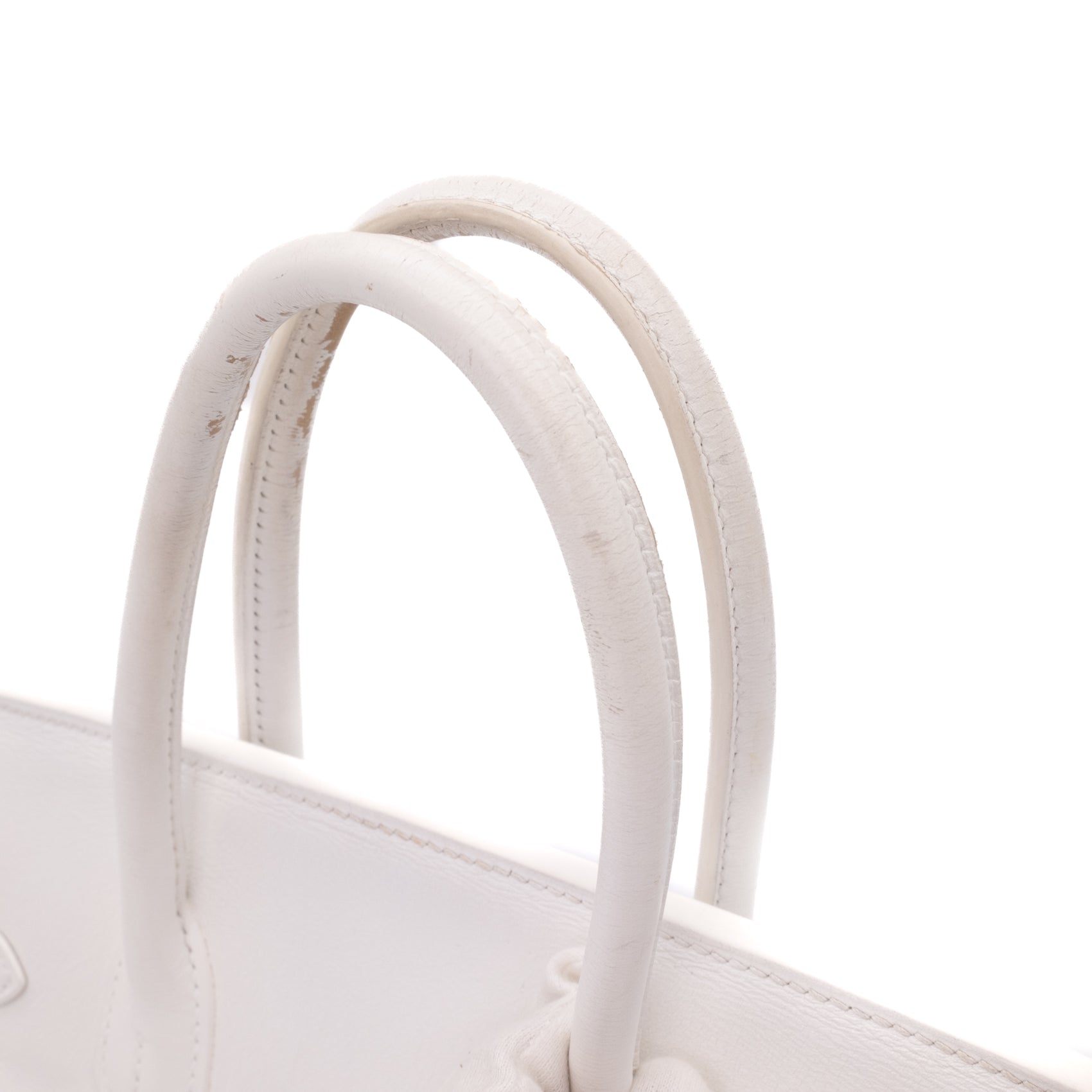 Hermès Birkin 30 Swift Leder Blanc Retourne GHW