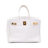 Hermès Birkin 30 Swift Leder Blanc Retourne GHW