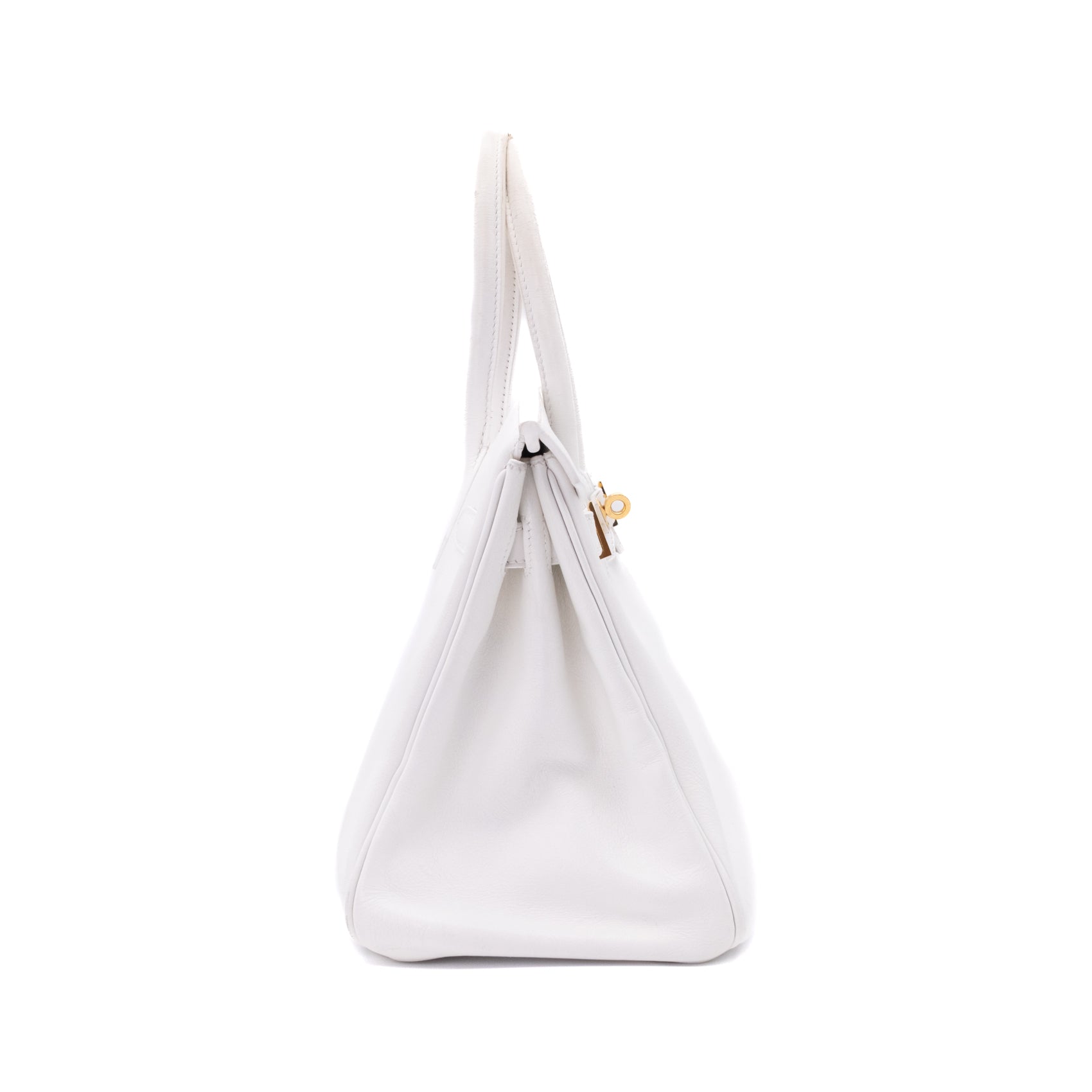 Hermès Birkin 30 Swift Leder Blanc Retourne GHW